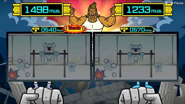 2 Player - WarioWare: Move It - Megagame Muscles Playthrough Longplay Gameplay Nintendo STORY MODE