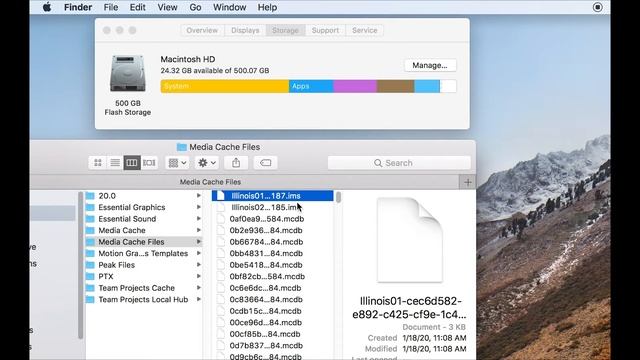 Scratch disk is full - Clean system cache files on computer. смотреть онлайн