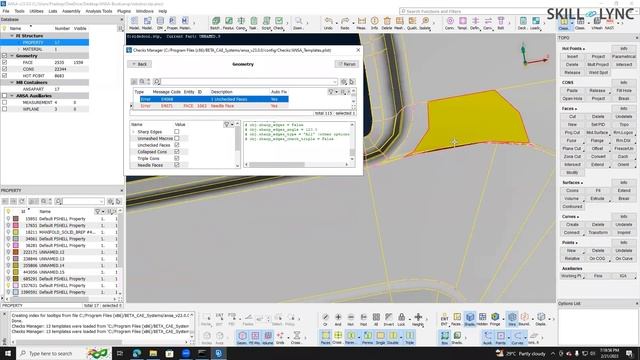 Meshing of automotive Side Door using ANSA смотреть онлайн