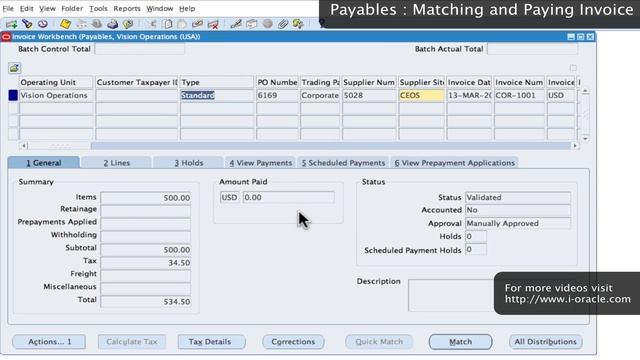 Oracle Training - Accounts Payable in Oracle E-Business Suite R12 (1080p - HD) смотреть онлайн