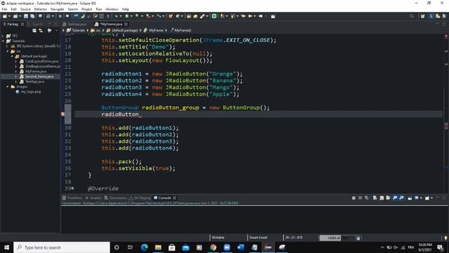 Java GUI Tutorial #21 - Creating A Radio Button in Java GUI Swing Using JRadioButton Class смотреть онлайн