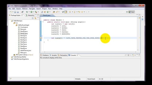 Java ile Programlamaya Giriş #11 | Array (liste) Konusuna Giriş смотреть онлайн