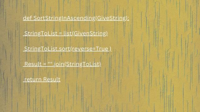 Write a program in Python to sort characters in Descending order for the given string 2 смотреть онлайн