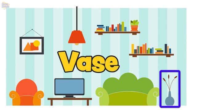 House rooms and objects in English for kids смотреть онлайн