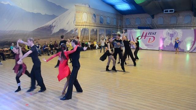 Хастл, Discofox, HDfest 2018, ДнД Beginner, 18 финала заход 3, танец 2 смотреть онлайн