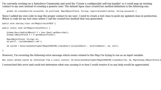 Non static method cannot be referenced from a static context: Id AutocreatedConfigSelfReg смотреть онлайн
