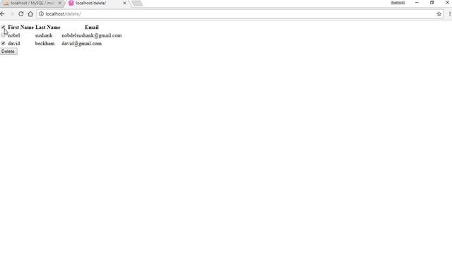 Delete multiple data with checkboxes in PHP Jquery Mysql Part 3-II(Creating Table and Checkbox) смотреть онлайн