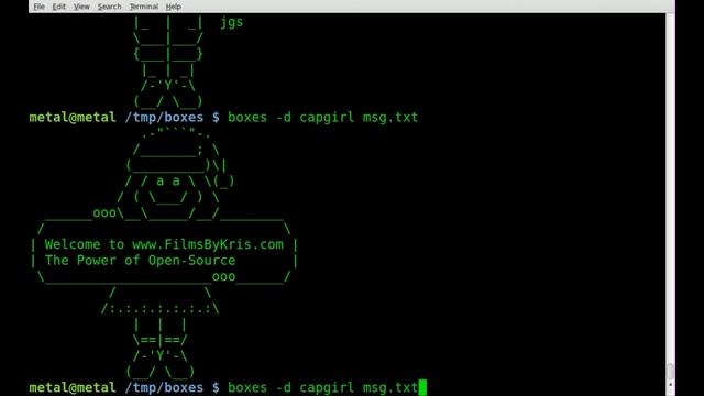 Box your Text with Boxes and ASCII art - BASH - Linux смотреть онлайн