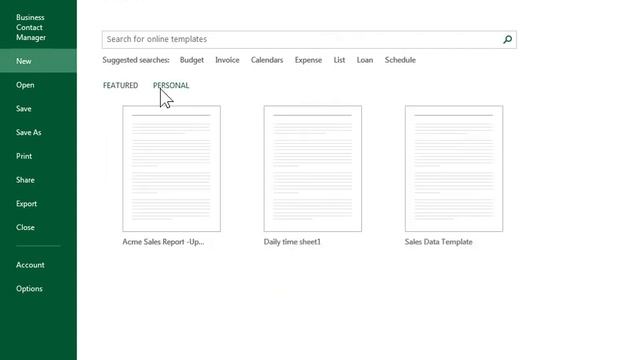 Excel 2013 Find a Local Template смотреть онлайн