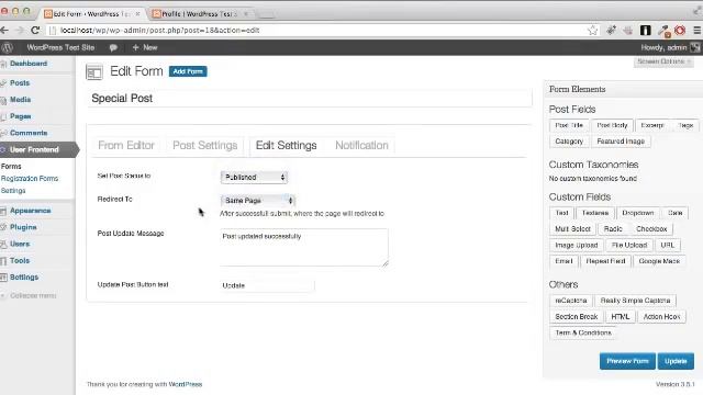 WordPress User Frontend PRO YouTube смотреть онлайн