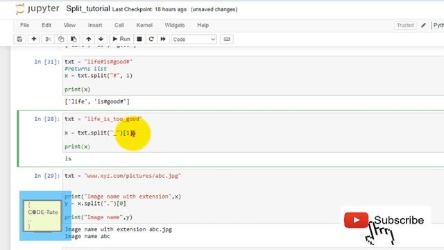 Split Function in Python| Extract particular word from text in python| Seperate sentence into words смотреть онлайн