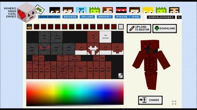 Minecraft Skin Making: Evil Knight смотреть онлайн