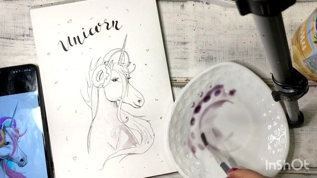 Как нарисовать Единорога. Уроки рисования для начинающих и для детей. How to draw Unicorn. смотреть онлайн