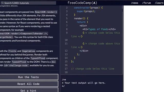 FCC | Render a Class Component to the DOM | SOLUTION !!! | Free Code Camp смотреть онлайн