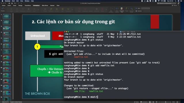Git and Github 05: Các lệnh: status, add, commit смотреть онлайн