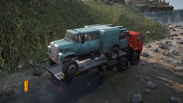 SnowRunner - KAMAZ 6560 8x8 Towing Trcuk - Extreme Offroad Transport International Loadstar 1700 смотреть онлайн