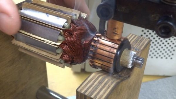 Stanley STHR263 perforator repair - motor armature rewind