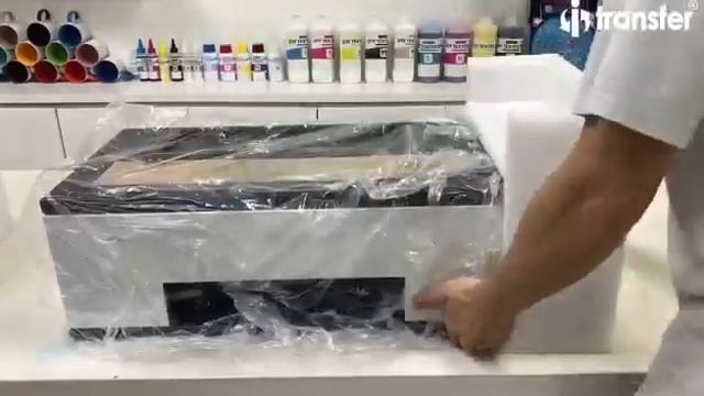 i-Transfer DTF A3 30-33cm PET Film Printer White inkjet printer OPEN Carton смотреть онлайн