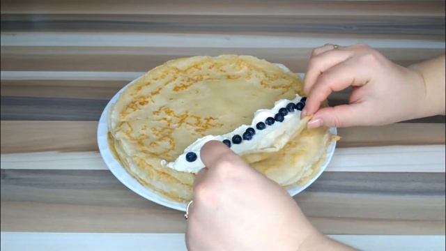 Блинный пирог "Улитка" с творогом смотреть онлайн