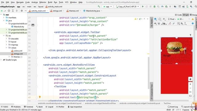 Collapsing Toolbar in Android Studio | Collapsing Toolbar | Collapsable Appbar Android Studio смотреть онлайн
