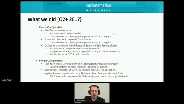 Deploying Microservices w/ OKD John Fortin MarketAmerica|SHOP.COM OpenShift Commons Gathering 2021 смотреть онлайн