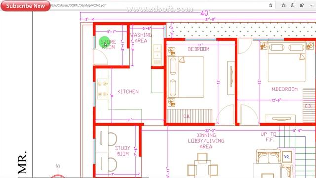 40'-0"x45'-0" House Plan With Vastu | North Facing House Map | Gopal Architecture смотреть онлайн