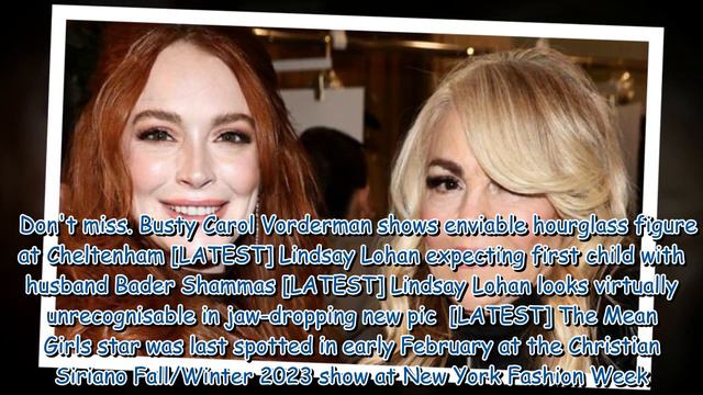 Pregnant Lindsay Lohan's mum Dina 'over the moon' with baby news смотреть онлайн
