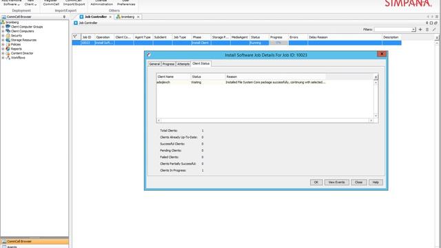 Commvault Simpana - Install client MS Windows смотреть онлайн