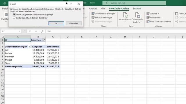 Einzelne Microsoft Excel Tabellenblätter per E Mail versenden - www.carinko.com смотреть онлайн