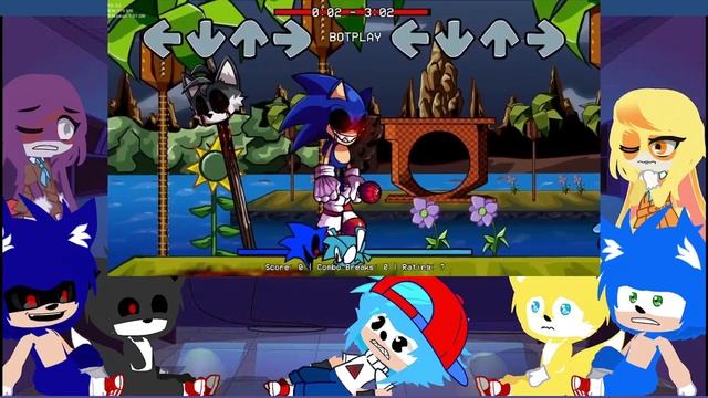 FnF & sonic react to SONIC.EXE ZERO VERSION (Remake Vs Sonic.EXE Red Rings) смотреть онлайн