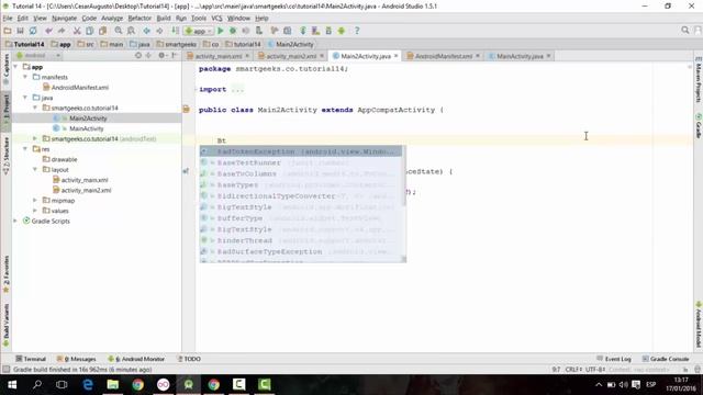 Tutorial 14: Como cambiar entre pantallas en Android (Navegacion entre Activities) смотреть онлайн