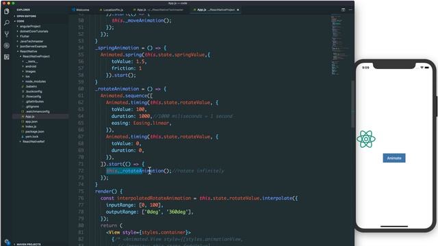 67-React Native Animations#2. Create animations with sequence,parallel,interpolate смотреть онлайн