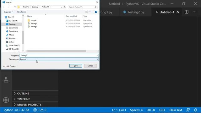 8- How to Run Python Program using VS Code | Python Tutorial in Hindi смотреть онлайн