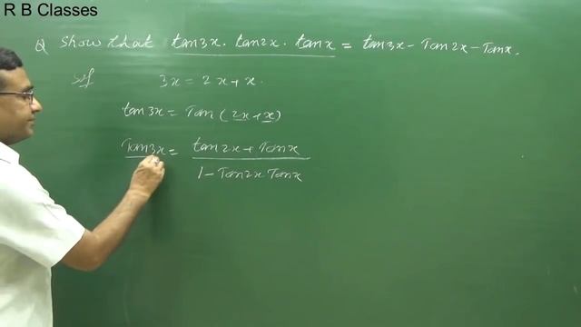 Class 11 Maths ,trigonometric function,Show tan 3x tan 2x tan x = tan 3x - tan 2x - tan x,rb classe смотреть онлайн