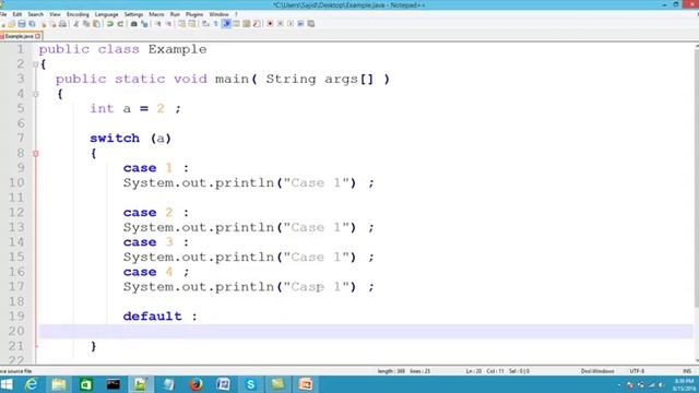 Java Programming in Hindi Hindi Part 9 Switch Case Statement смотреть онлайн