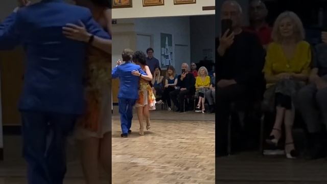 Argentine Tango milonga dancing with Maria Olivera смотреть онлайн
