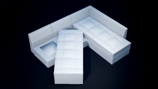 Схема раскладки "ножницы" углового дивана Будапешт МФ "Константа" смотреть онлайн