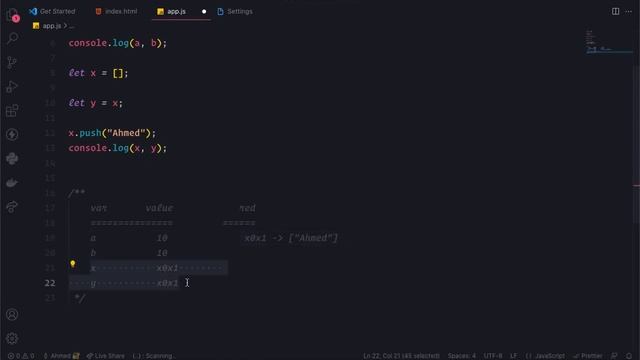 Javascript Reference vs Value In Arabic смотреть онлайн