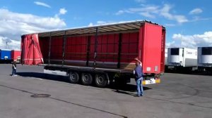 Механизм подъёма крыши полуприцепа