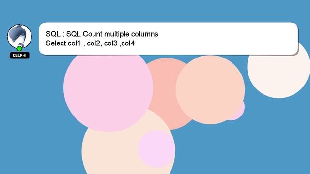 SQL : SQL Count multiple columns смотреть онлайн