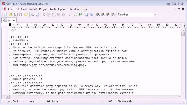 7. The php ini File смотреть онлайн
