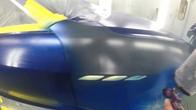 Painting Maserati Ghibli - Showroom Finish w/ SAGOLA 4600 Xtreme Spray Gun - Blue Techno смотреть онлайн