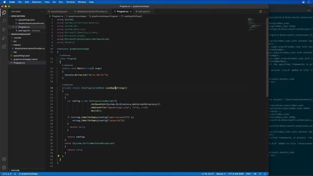 Demo - Create .NET console app to work with users in the organization with Microsoft Graph смотреть онлайн