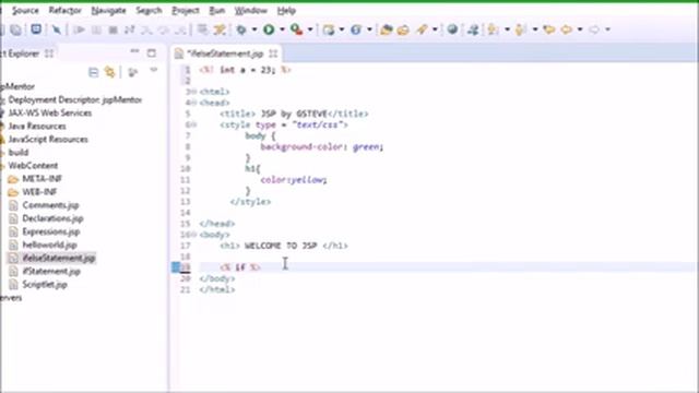 030 If Else Statement | JSP and Servlet смотреть онлайн