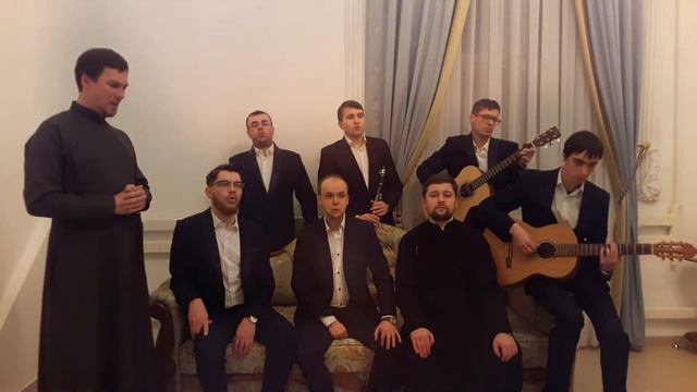 Мужской хор Богоявленского собора.Рождество Христово 2018г. смотреть онлайн