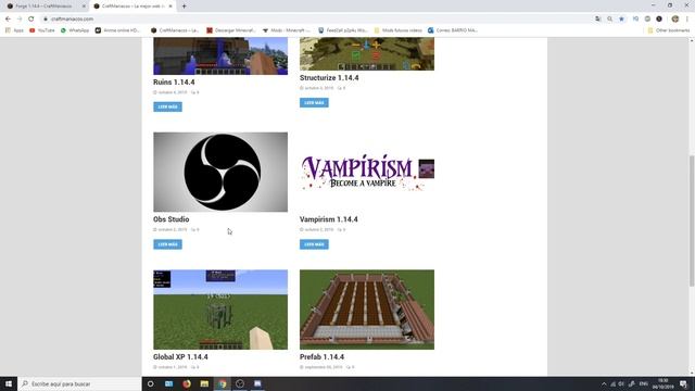 Como instalar mods en Minecraft 1.14.4 (2019) смотреть онлайн
