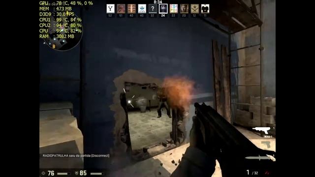 Teste - Placa De Video Quadro FX 580 - Counter Strike Go смотреть онлайн