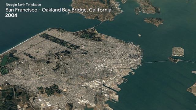 San Francisco - Oakland Bay Bridge, California - Earth Timelapse смотреть онлайн