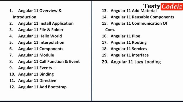 Angular 11 Upcoming Tutorial scenario,Angular Tutorials For Pure beginners, Angular With TestyCodei смотреть онлайн