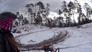 Девочки и первый снег, эндуро прокат и обучение, Улан-Удэ, 2022г. Racer Enduro 200, Roliz 125